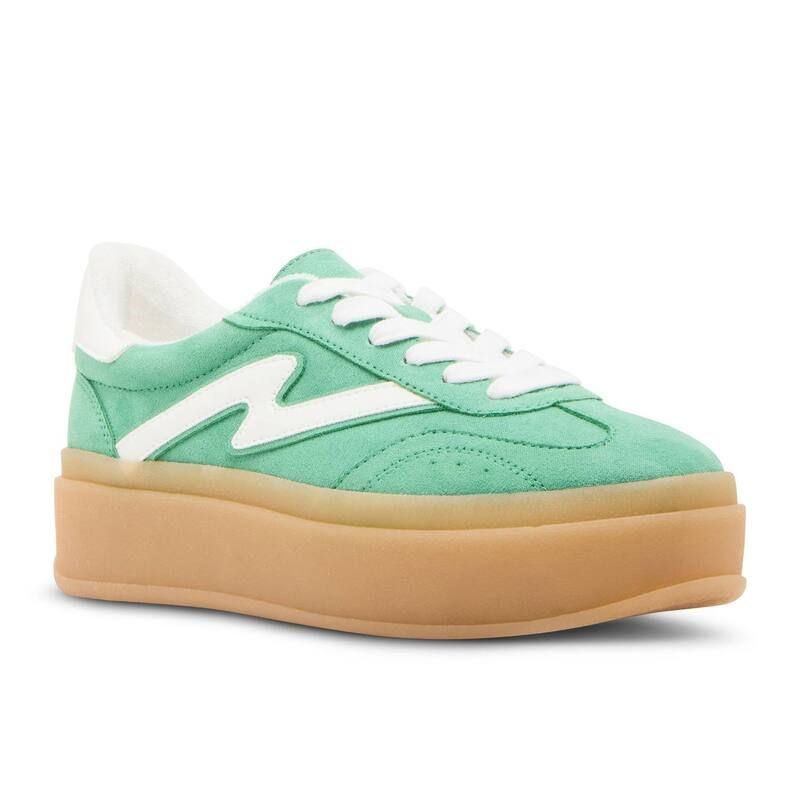 マッデンガール レディース シューズ スニーカー プラットフォーム madden girl Mightty Womens Platform Sneakers Green Multi グリーン