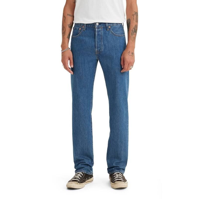 リーバイス メンズ ボトムス デニムパンツ ジーンズ Mens Levis 501 Original Fit Jeans Medium Stonewash