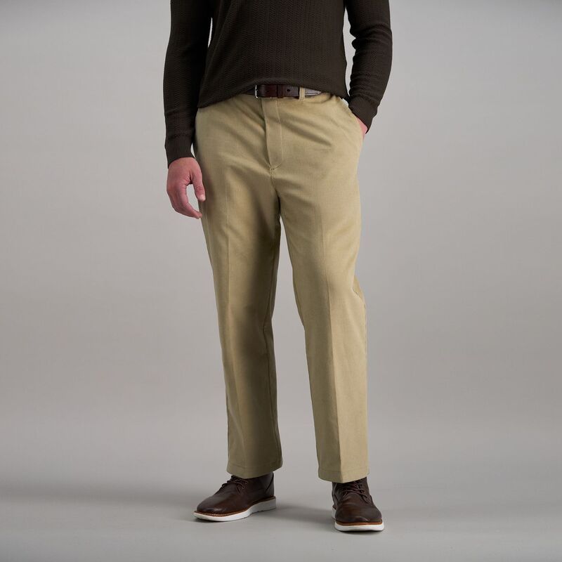 ハガー メンズ ボトムス カジュアルパンツ コーデュロイ Mens Haggar ClassicFit Stretch Expandable Waistband Corduroy Pants Khaki カーキ