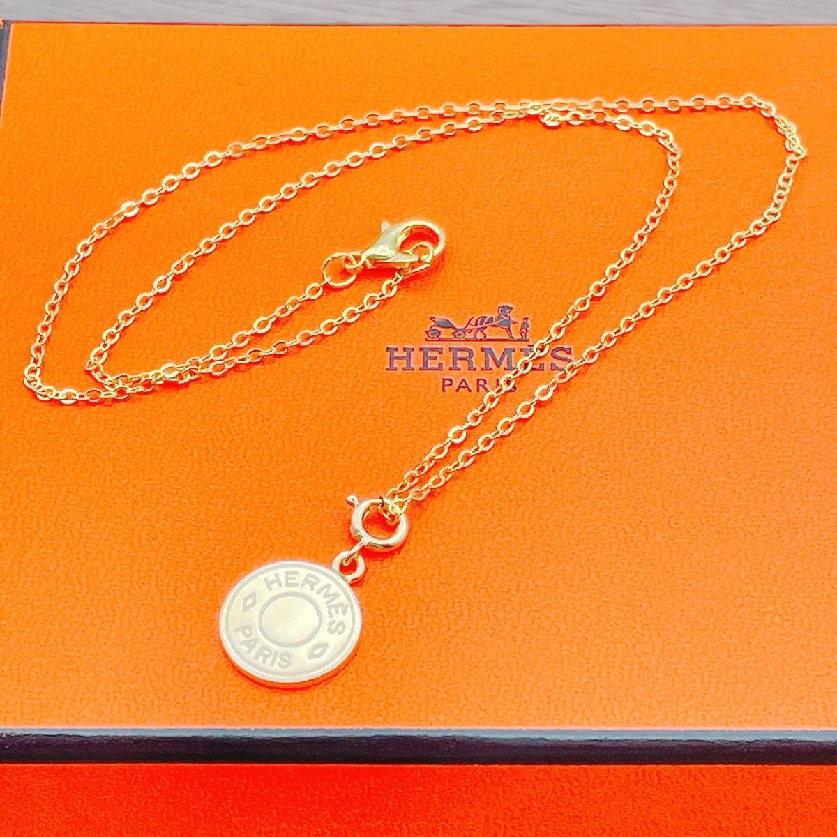 ◇エルメス◇新品仕上済 HERMES ネックレス セリエ 小 チャーム 