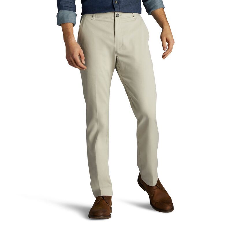 リー メンズ ボトムス カジュアルパンツ リラックスフィット Mens Leextreme Motion Relaxed Fit Flat Front Pants Dove