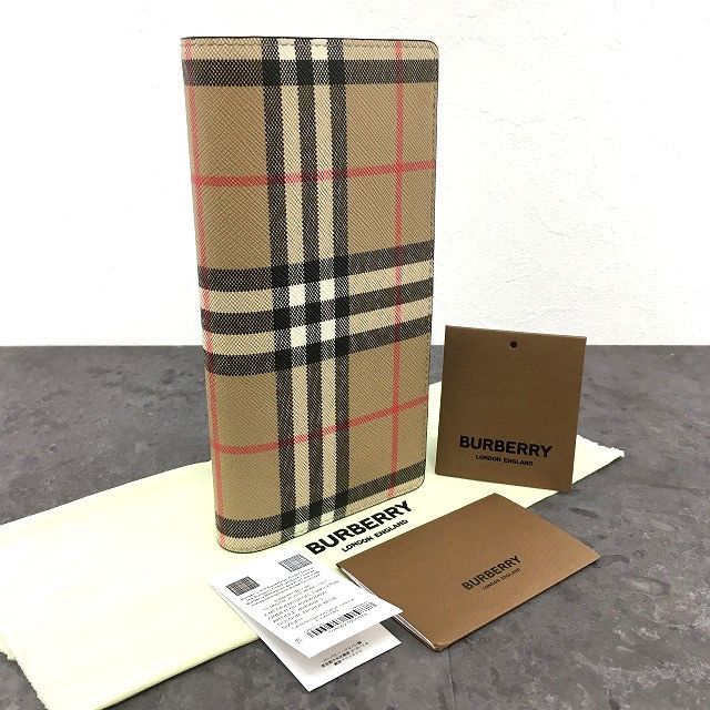 未使用　BURBERRY ベージュ チェック 長財布 326 送料込み！ 極美品 BURBERRY 長財布 ベージュ ノバチェック - メルカリ