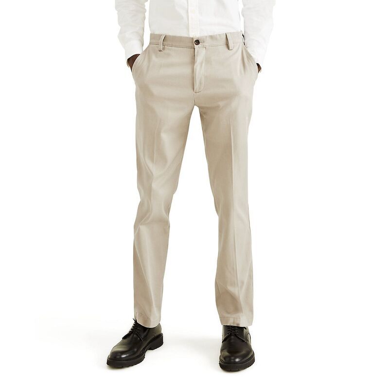 ドッカーズ メンズ ボトムス カジュアルパンツ Mens Dockerstretch Easy Khaki StraightFit FlatFront Pants Cloud カーキ
