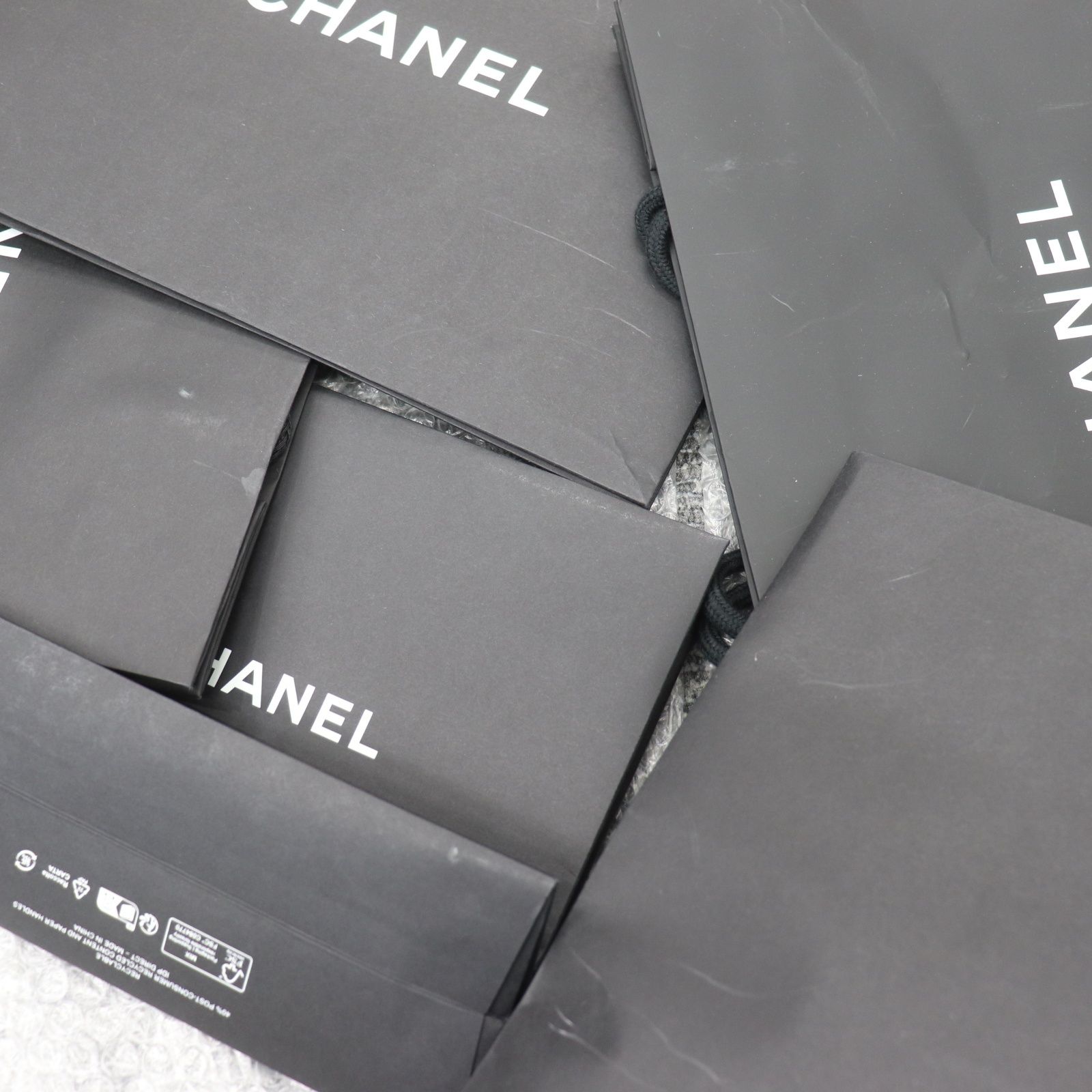 IT4MG7L15VTW CHANEL シャネル BOX 純正 紙袋 ブラック ホワイト 空き
