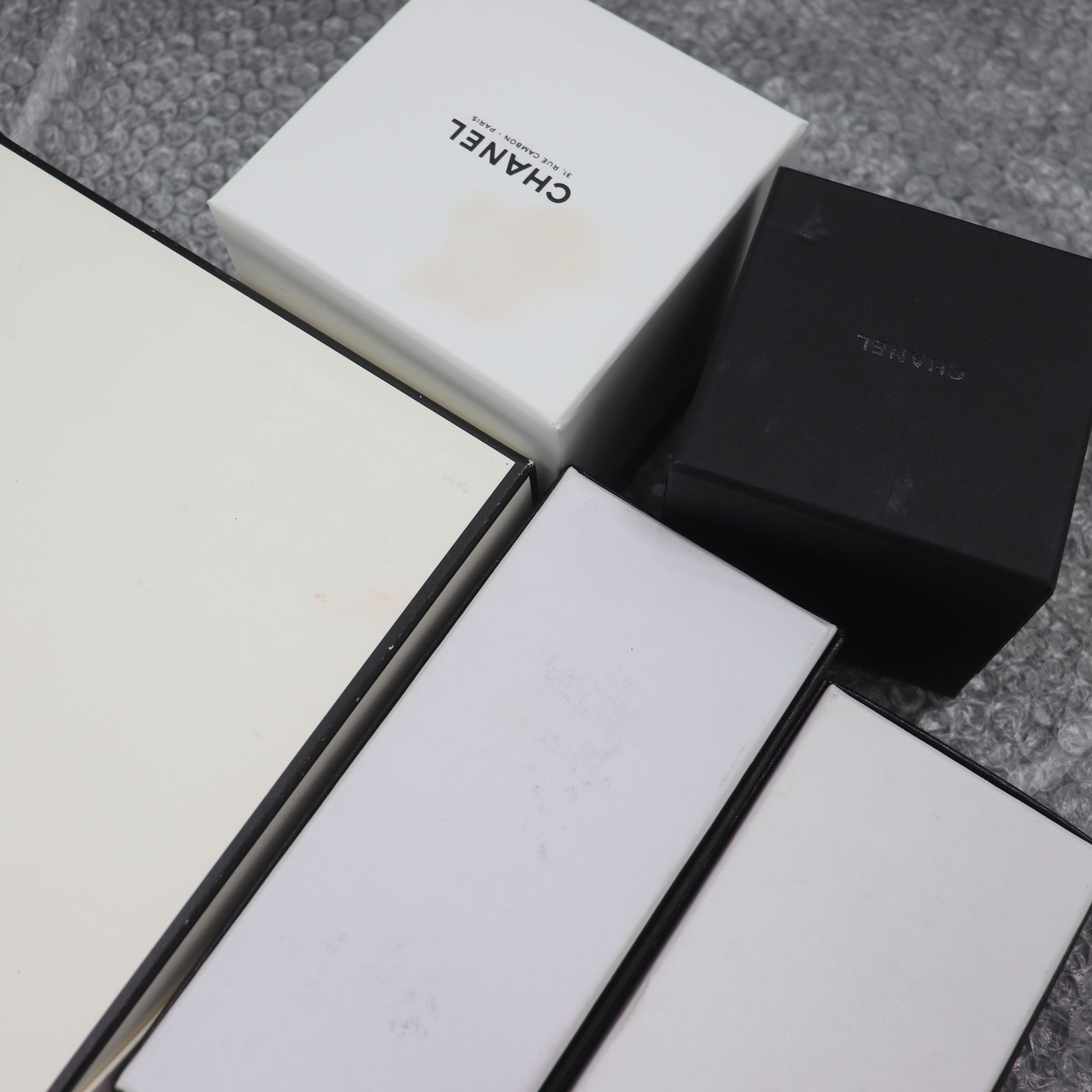IT4MG7L15VTW CHANEL シャネル BOX 純正 紙袋 ブラック ホワイト 空き