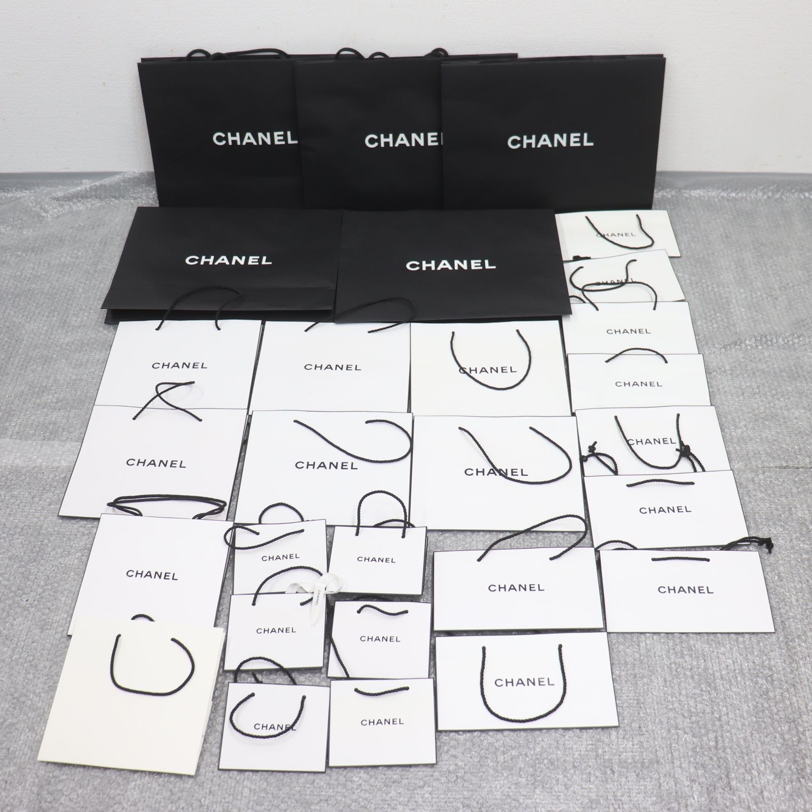 IT4MG7L15VTW CHANEL シャネル BOX 純正 紙袋 ブラック ホワイト 空き