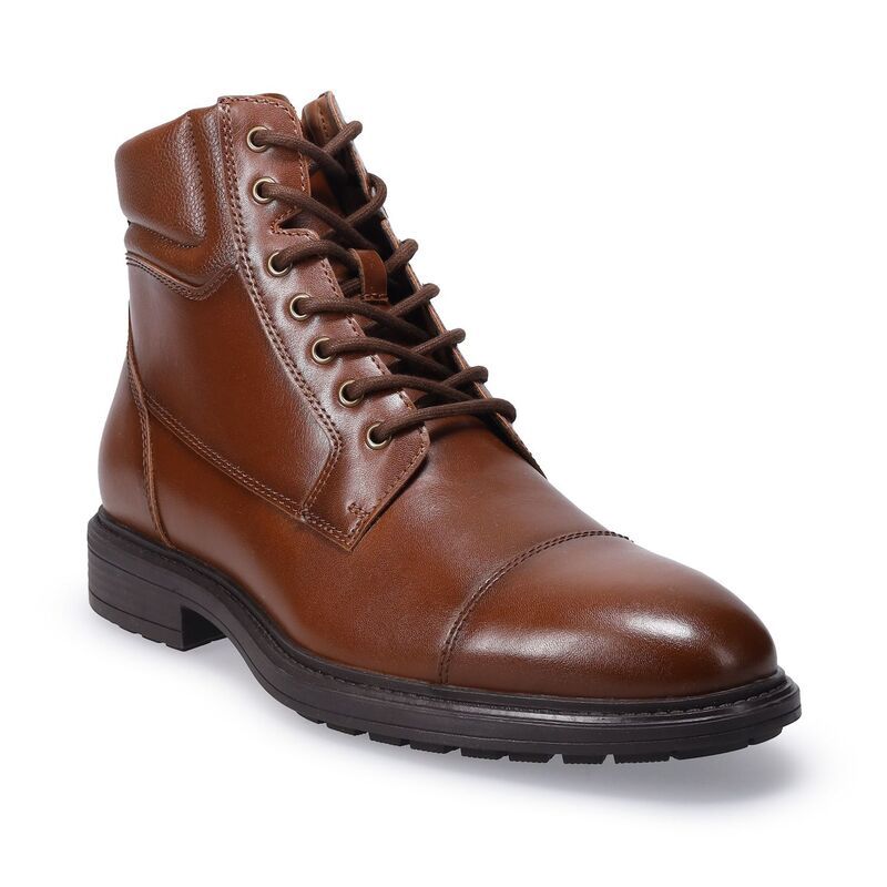 ソノマ メンズ シューズ ブーツ・レインブーツ レース Sonoma Goods For Life Mateyo Mens Memory Foam LaceUp Boots Cogniac