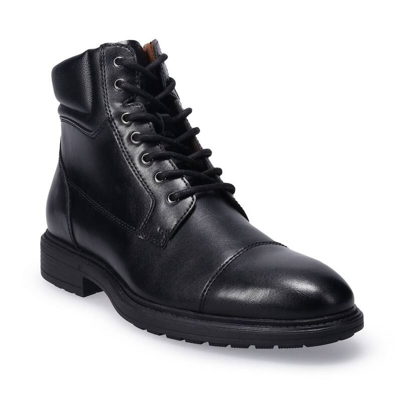 ソノマ メンズ シューズ ブーツ・レインブーツ レース Sonoma Goods For Life Mateyo Mens Memory Foam LaceUp Boots Black ブラック