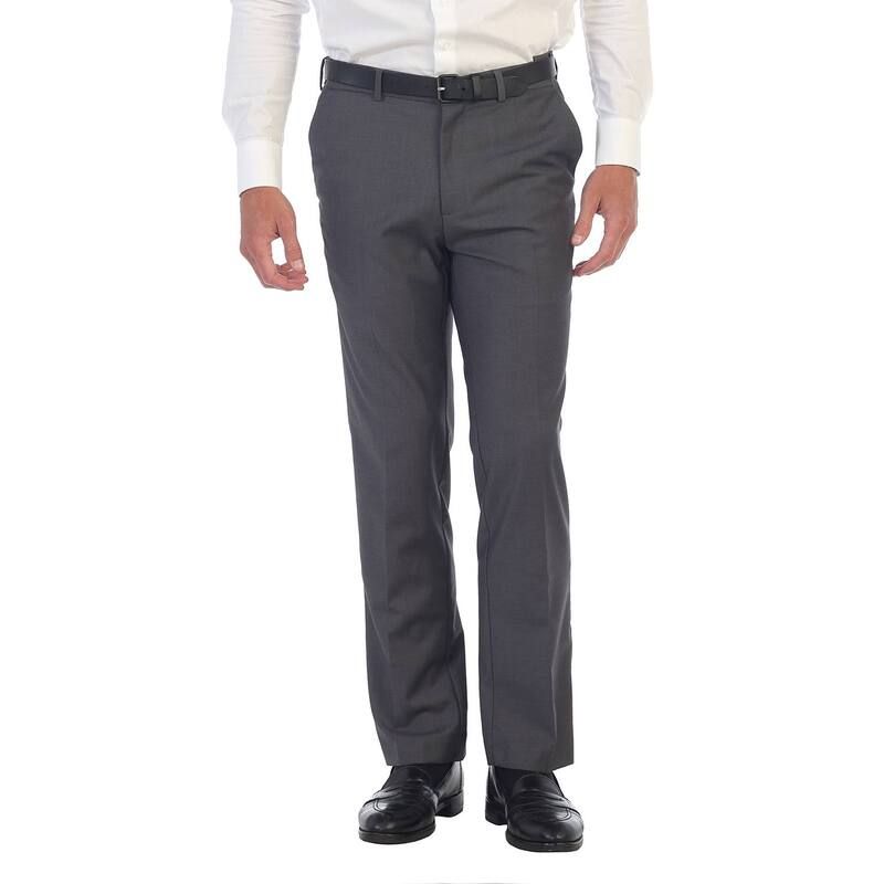 ジョベルティ メンズ ボトムス カジュアルパンツ Gioberti Mens Hidden Expandable Waist Dress Pants Charcoal チャコール