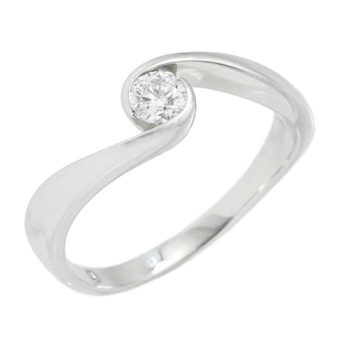 デビアス De Beers PT950 プラチナ ダイヤ0.20ct ダイヤモンドリング 一粒ダイヤ レディース サイズ13号 65,450円