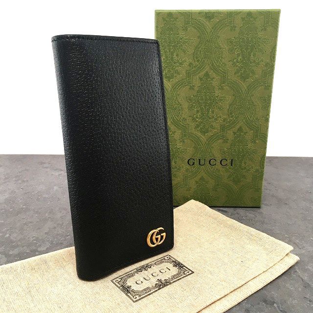 42 送料込み！ 未使用品 GUCCI 長財布 428740 ブラック 箱付き