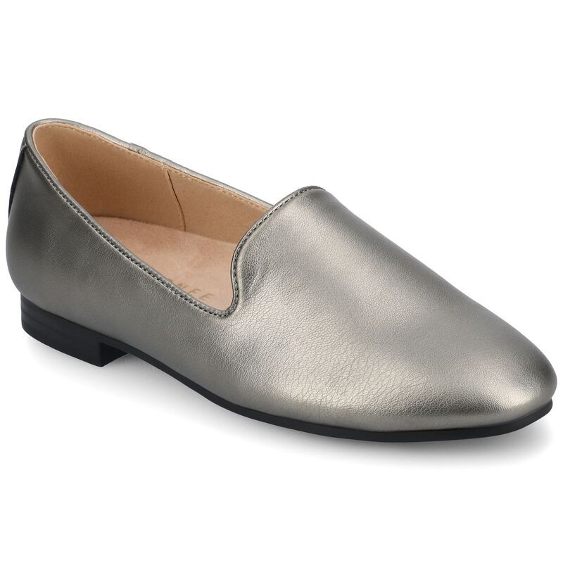 ジャーニー レディース シューズ サンダル Journee Ishani Womens Almond Toe Ballet Flats In Regular Wide Width Pewter ピューター