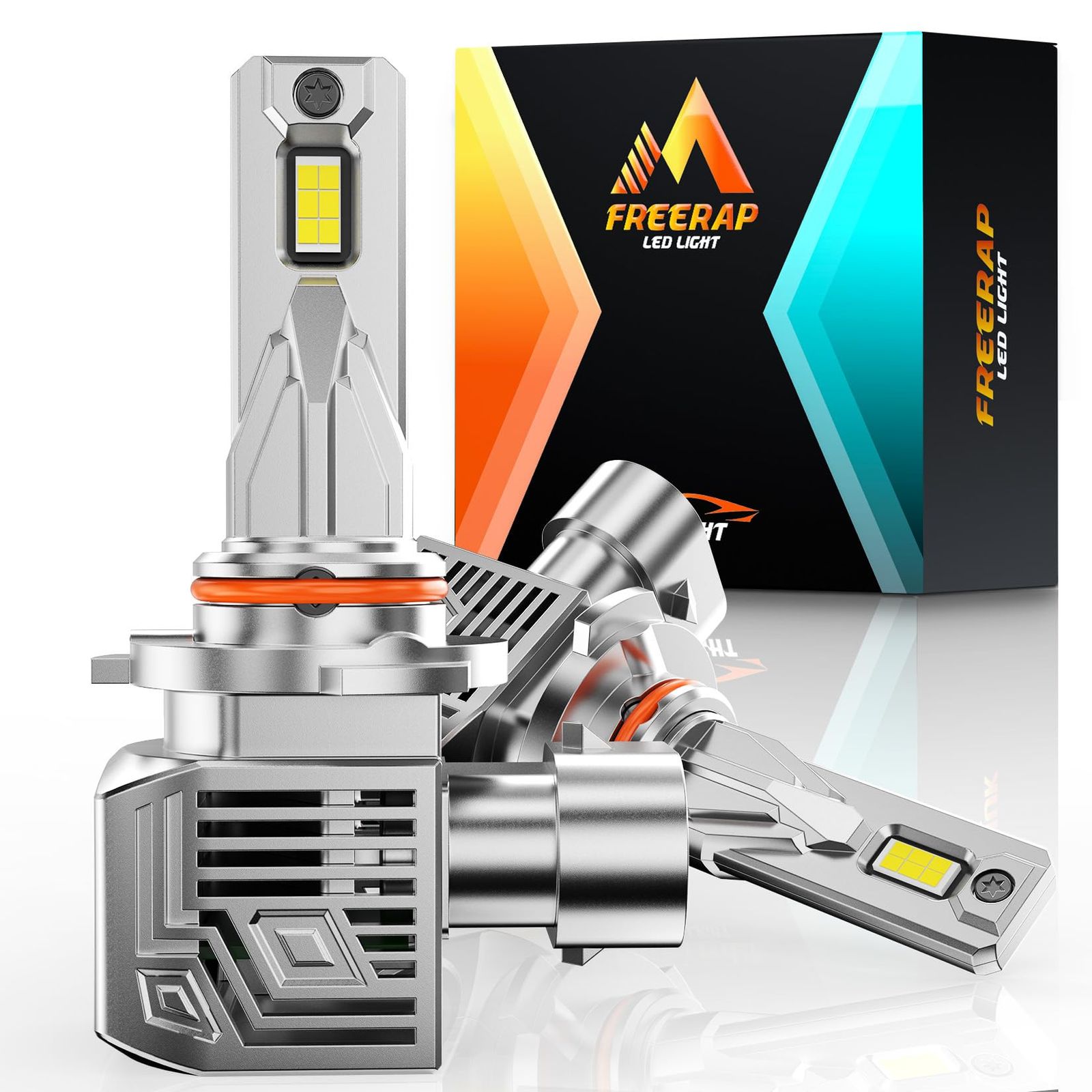 FREERAP HB4 led ヘッドライト 爆光 車検対応 9006 hb4 フォグランプ ledバルブ 24000lm 35W*2 6500K ホワイト Hi/Lo切替 6倍明るさ LEDチップ搭載 DC12V/16V ledライト ヘッドライト ...