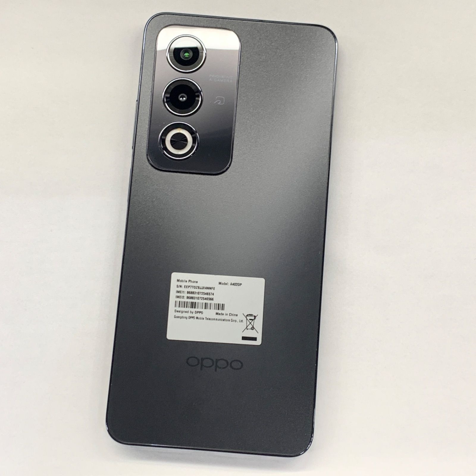 【美品】 OPPO A3 5G Y!mobile 128GB A402OP ブラック 利用制限△