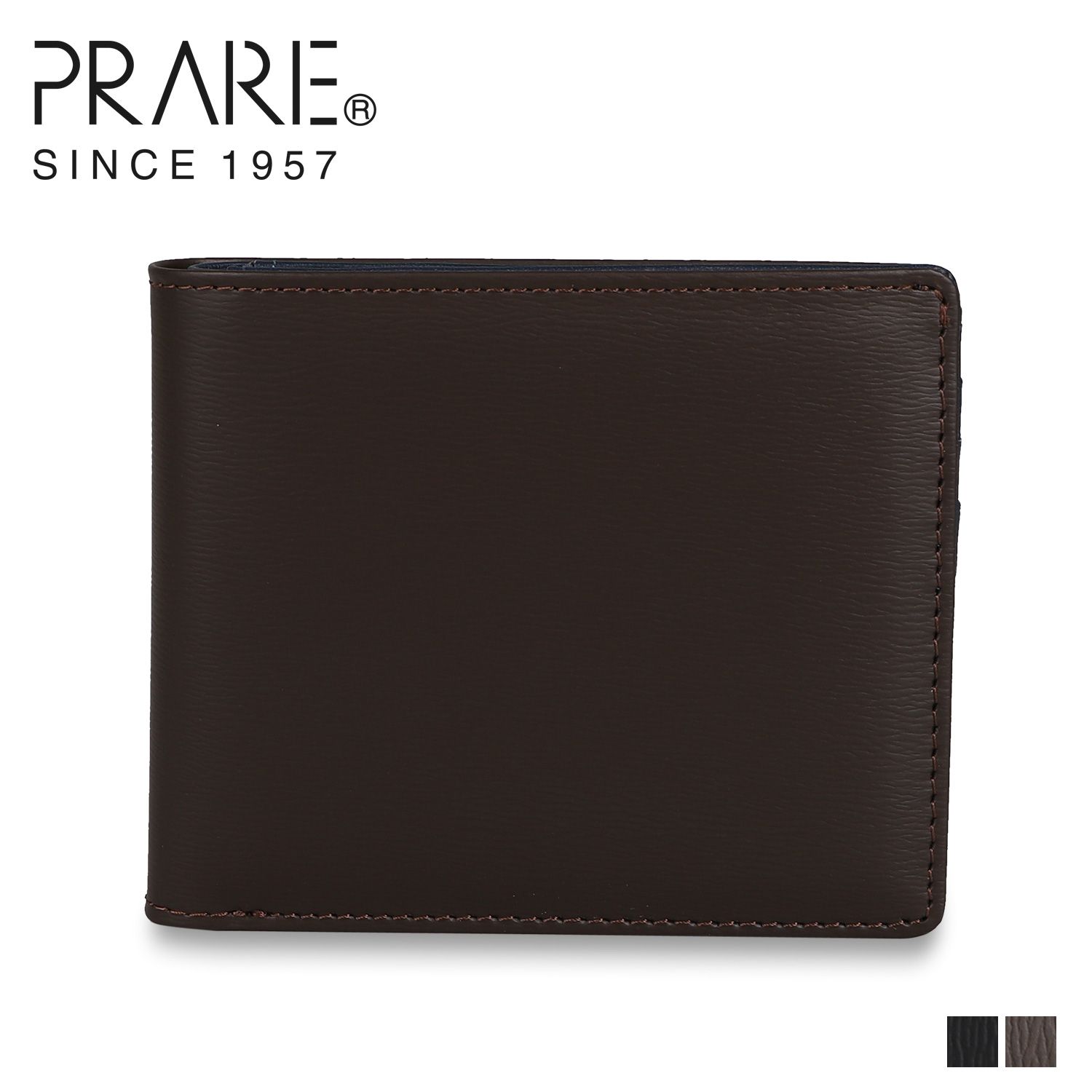 プレリー PRAIRIE 二つ折り財布 メンズ 本革 フレンチ ボックス カーフ FRENCH BOX CALF NP11212