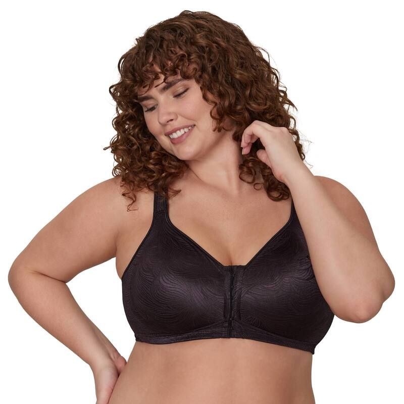 プレイテックス レディース アンダーウェア ブラジャー Playtex 18 Hour Front Close Wireless Bra with Back Support E525 Black ブラック