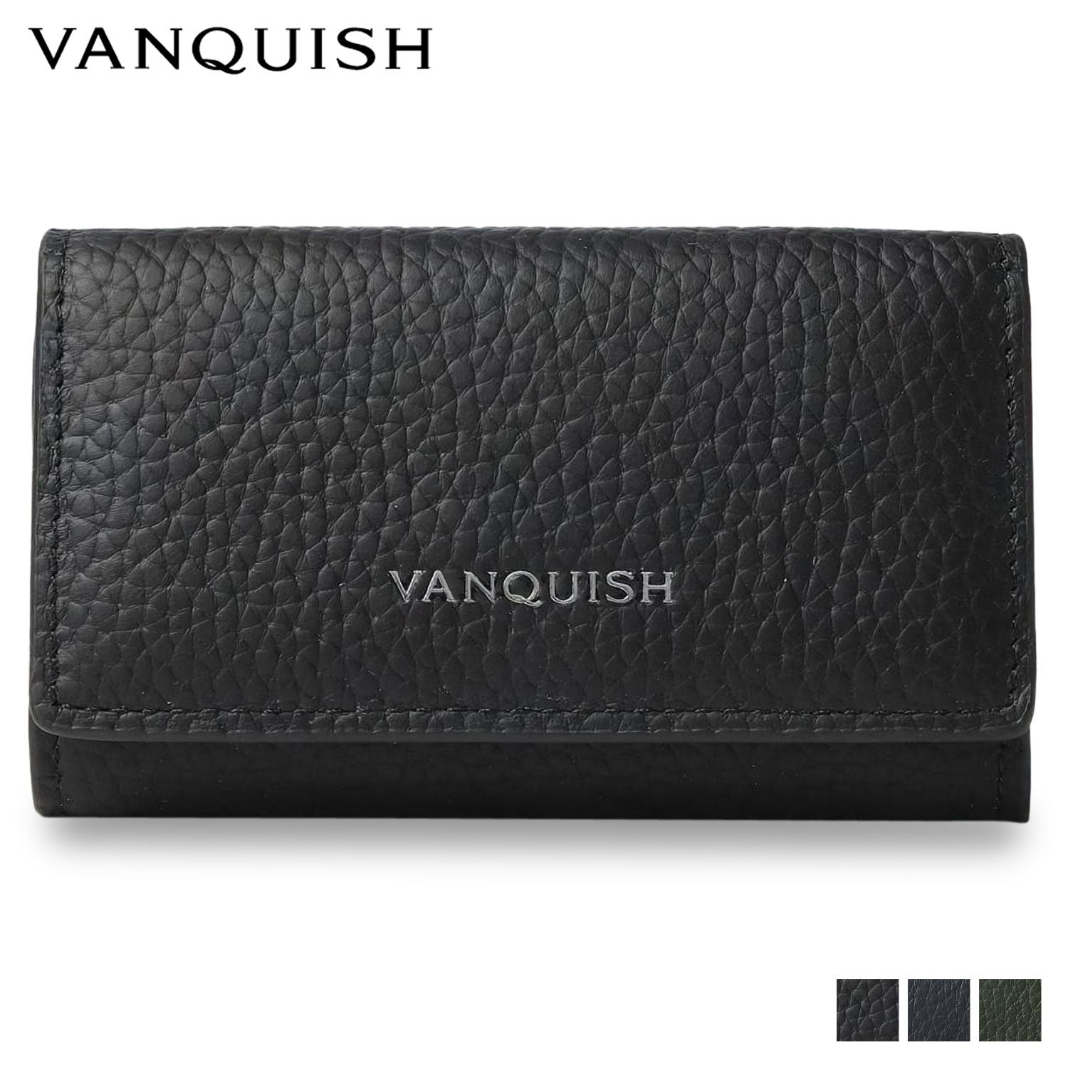 ヴァンキッシュ VANQUISH キーケース メンズ 本革 L字ファスナー KEY CASE 43540