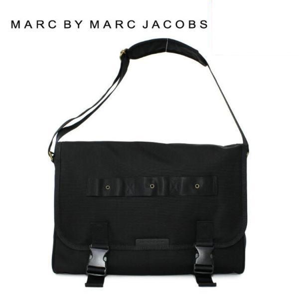 訳あり アウトレット マーク バイ マークジェイコブズ ショルダーバッグ M0005602 Davey Messenger Color 001 ブラック 黒 Black メンズ 革 レディース