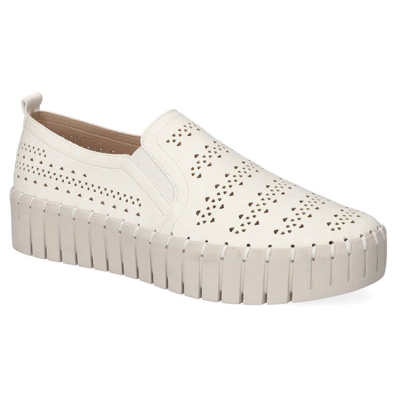 イージーストリート レディース シューズ サンダル プラットフォーム スニーカー Peppy by Easy Street Womens Platform Sneakers White ホワイト