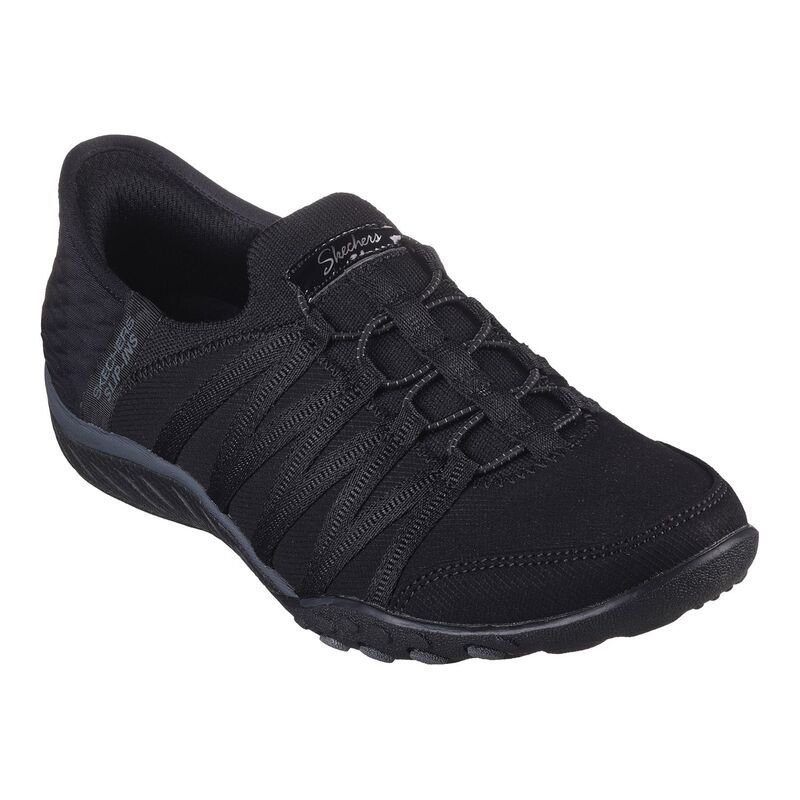 スケッチャーズ レディース シューズ サンダル Skechers Hands Free SlipinsRelaxed FitR Breatheasy Roll With Me Womenshoes Black ブラック