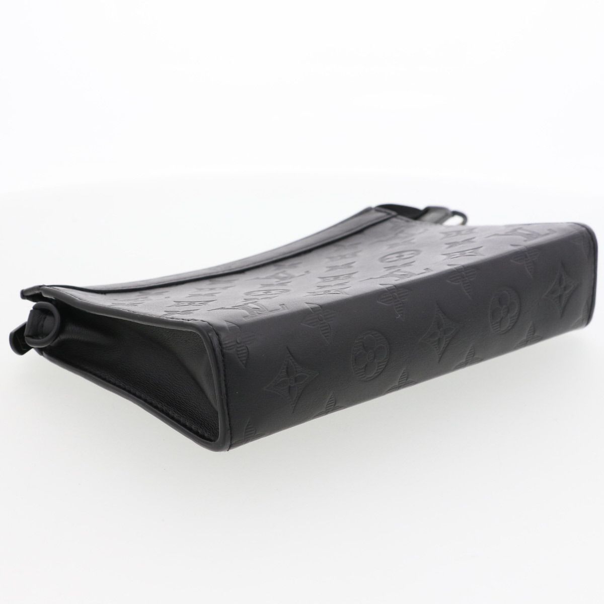 LOUIS VUITTON ルイ・ヴィトン ガストン ウエアラブル ウォレット ショルダーバッグ M81115 メンズ モノグラムシャドウ ブラック 中古