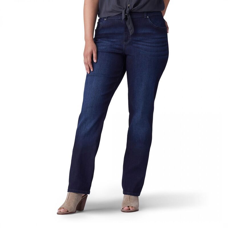 リー レディース ボトムス デニムパンツ リラックスフィット プラスサイズ ジーンズ Plusize LeeRelaxed Fit StraightLeg Jeans Niagara