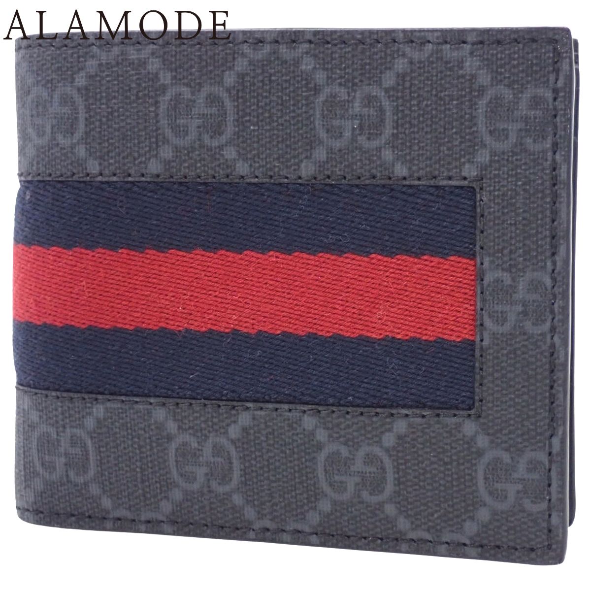 GUCCI(グッチ) GGスプリーム 二つ折り財布 コンパクトウォレット 