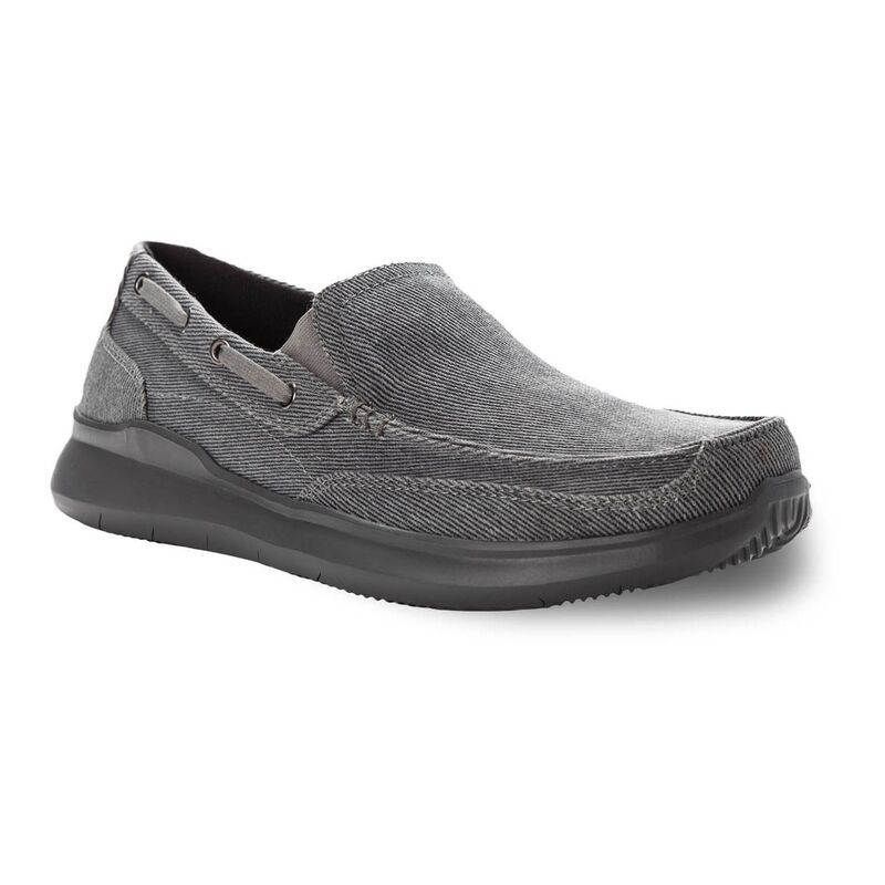 プロペット メンズ シューズ スリッポン・ローファー Propet Viasol Mens Loafers Gray グレー