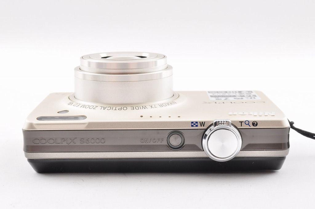 2ヶ月保証付き】Nikon COOLPIX S6000 シルバー コンデジ 光学7倍ズーム