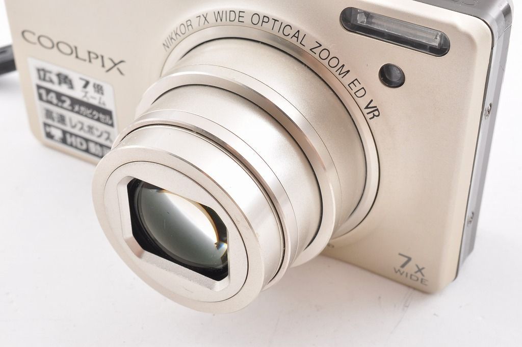2ヶ月保証付き】Nikon COOLPIX S6000 シルバー コンデジ 光学7倍ズーム