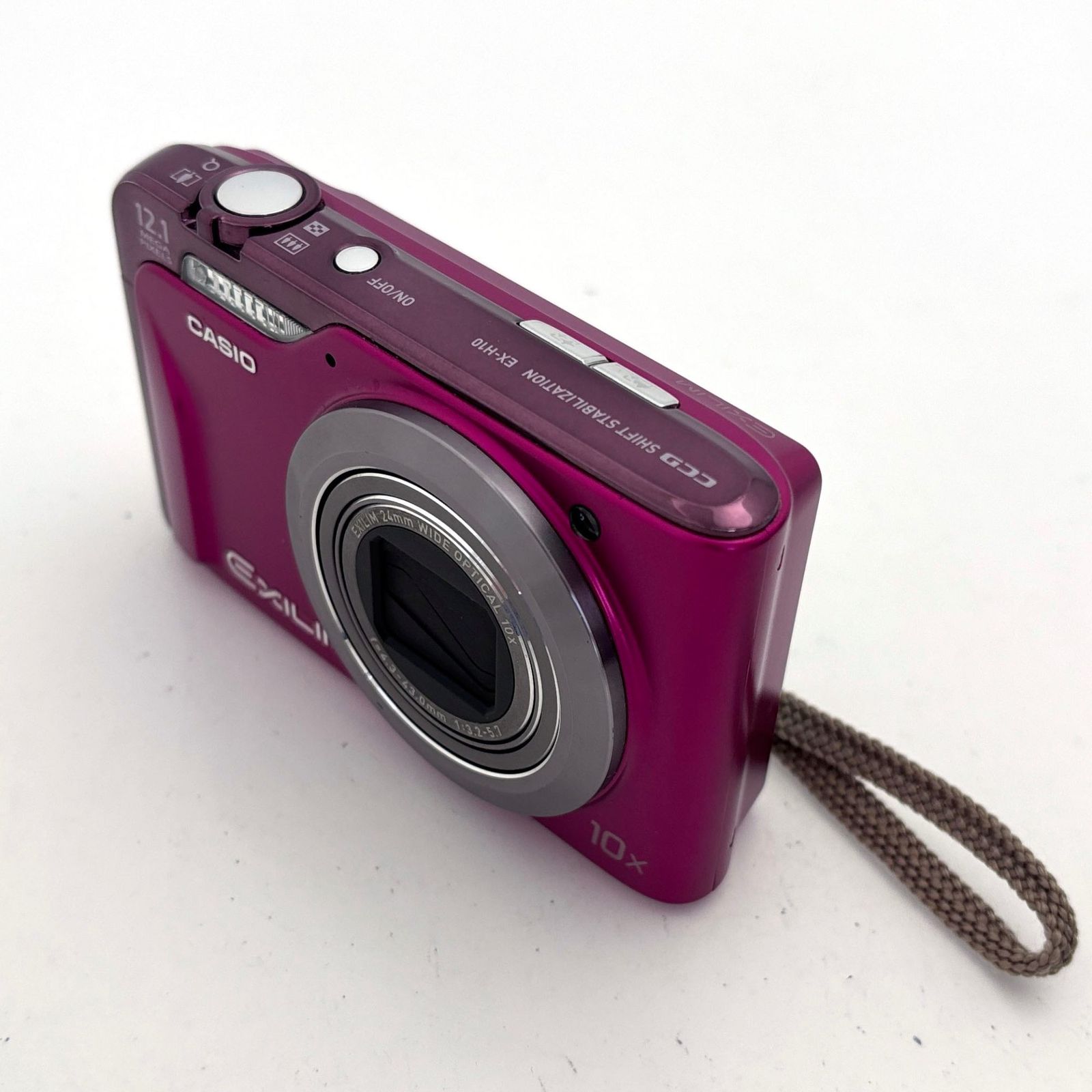 カシオ】CASIO EXILIM EX-H10 ピンク デジタル + バッテリー #T542 