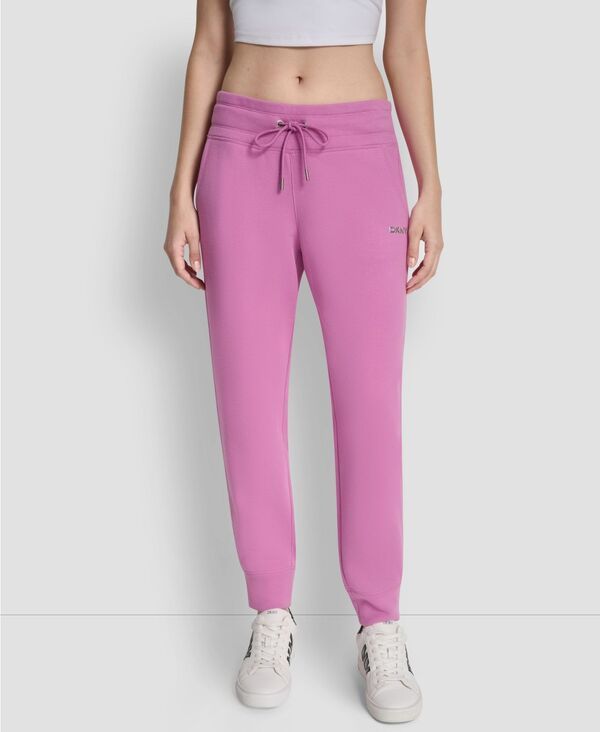 ダナ キャラン ニューヨーク レディース ボトムス カジュアルパンツ スリムフィットール DKNY Womens Metallic Bubble Slim Fit Jogger Pants Crocus メタリック 8,036円