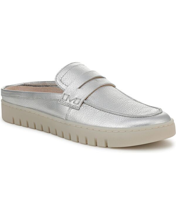 バイオニック レディース シューズ パンプス Vionic Womens Uptown Mule 2 Mule Shoesilver metallic vegan leather シルバー