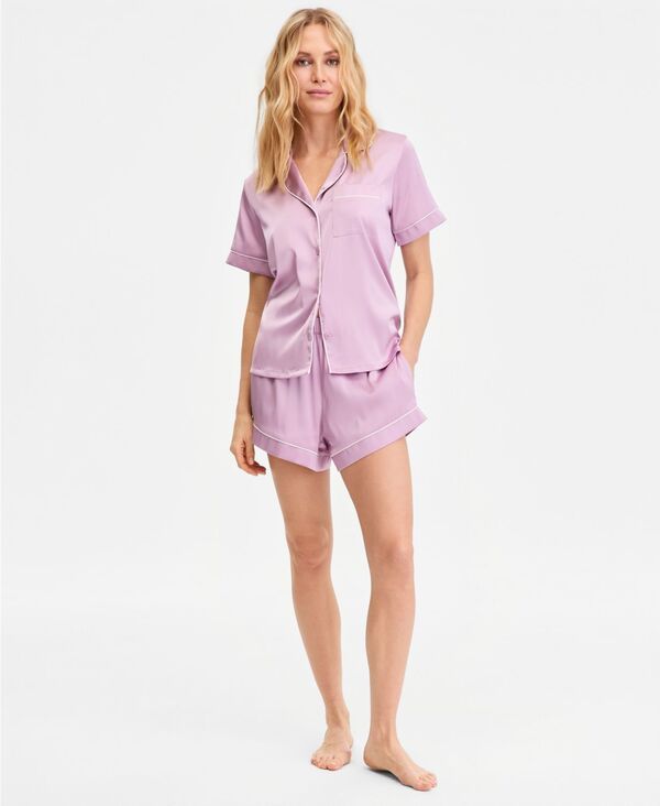 アイエヌシー インターナショナル コンセプト レディース アンダーウェア ナイトウェア 半袖 サテン INC International Concepts INC International Concepts Womenstretch Satin ShortS