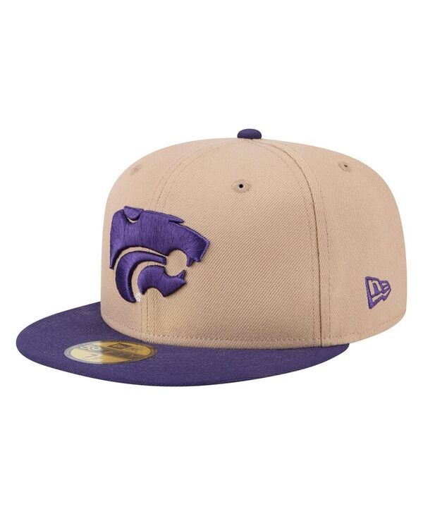 ニューエラ メンズ アクセサリー 帽子 New Era Mens Khaki Kansastate Wildcats TwoTone 59FIFTY Fitted Hat Khaki カーキ