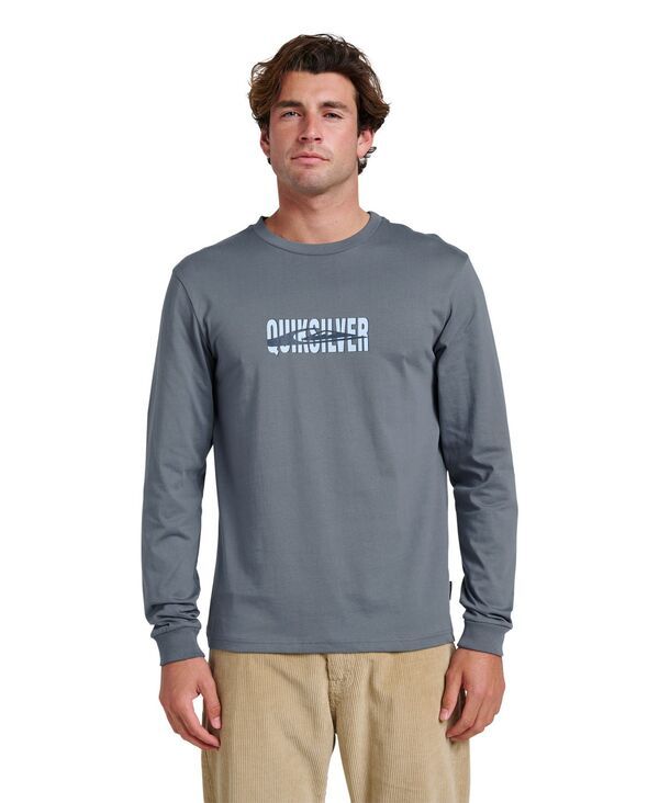 クイックシルバー メンズ トップス Tシャツ 長袖 Quiksilver Menstack LongSleeve TShirt Blue ブルー