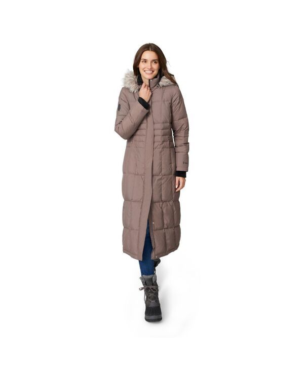 フリー カントリー レディース アウター ジャケット・ブルゾン ダウン Free Country Womens Fullength Splendor Down Jacket Mocha モカ