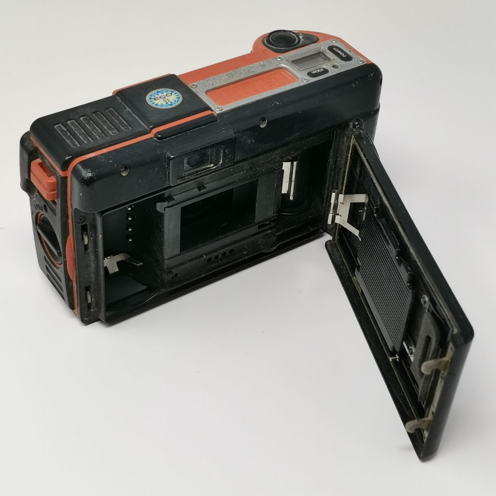 コニカ KONICA 現場監督 35WB ECO オレンジ コンパクトフィルムカメラ 汚れあり 中古品 動作未確 管理番号 ARCANKO2466