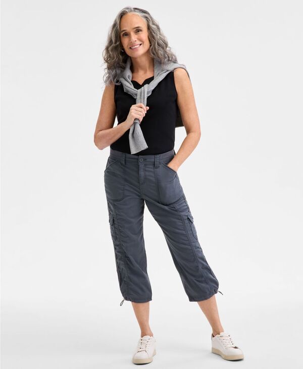 スタイルアンドコー レディース ボトムス カジュアルパンツ キャップ Style Co Womens MidRise Cargo Capri Pants East Side 8,266円