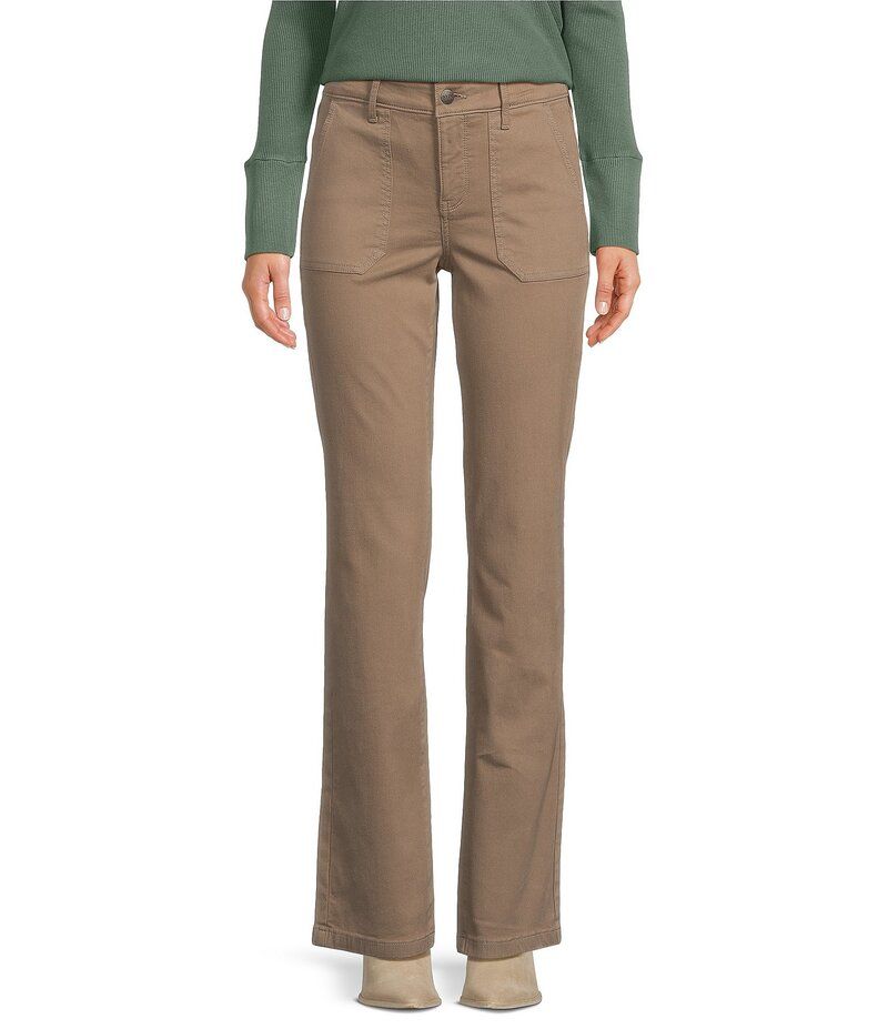 エヌワイディージェイ レディース ボトムス デニムパンツ ストレート ジーンズ NYDJ Marilyn Straight Leg HighRise Utility Pocket Jeans Country Oak