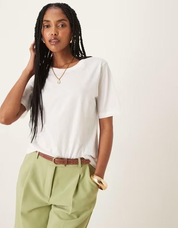 ジェイディーワイ レディース トップス Tシャツ JDY Tshirt WHITE ホワイト