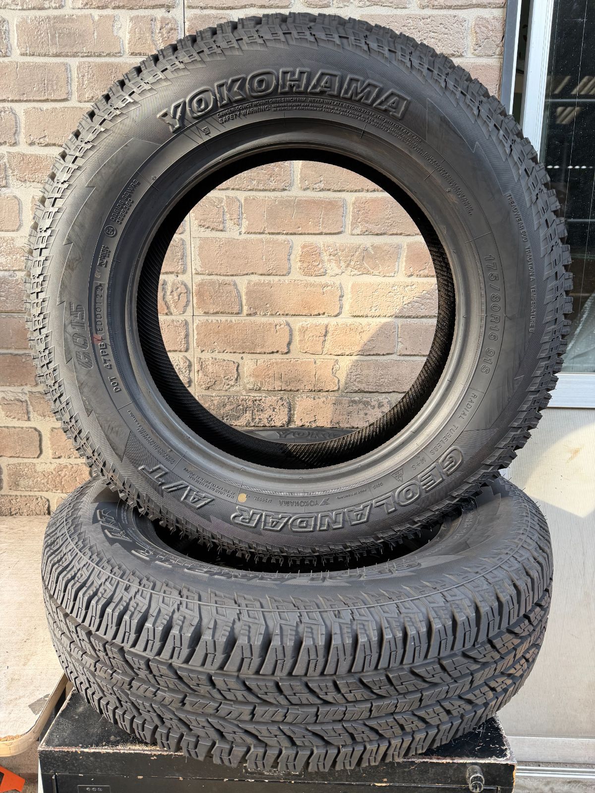 バリ山】175/80R16 サマータイヤ ヨコハマ ジオランダー A/T G015 2本