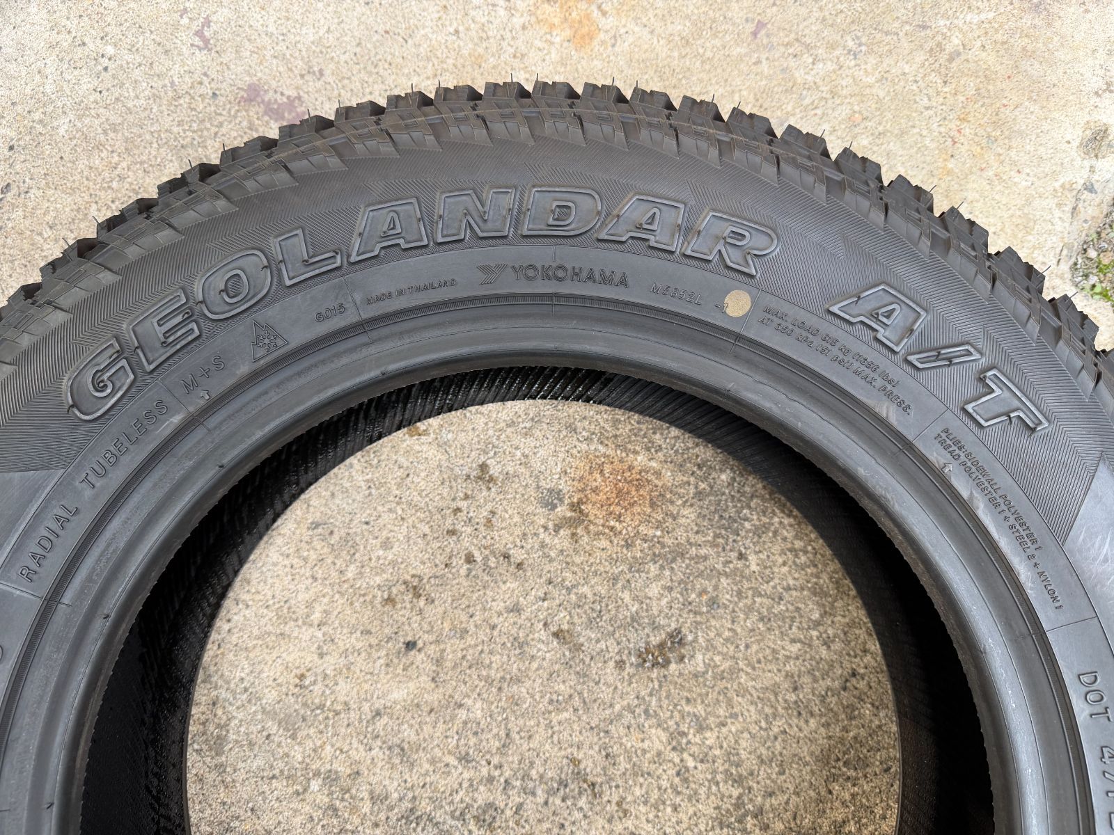 バリ山】175/80R16 サマータイヤ ヨコハマ ジオランダー A/T G015 2本