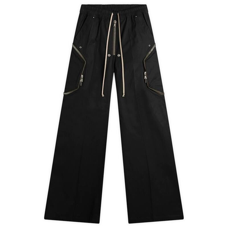 リックオウエンス メンズ ボトムス カジュアルパンツ Rick Owens Heizer Belas Trousers Black ブラック