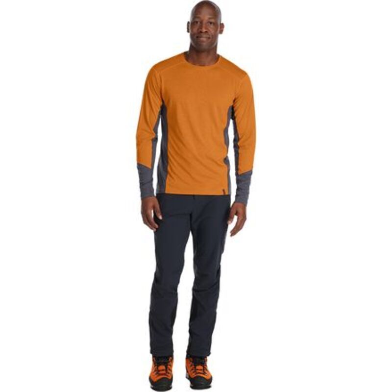 ラブ メンズ トップス シャツ 長袖 Rab Syncrino Base LongSleeve TShirt Mens Marmalade