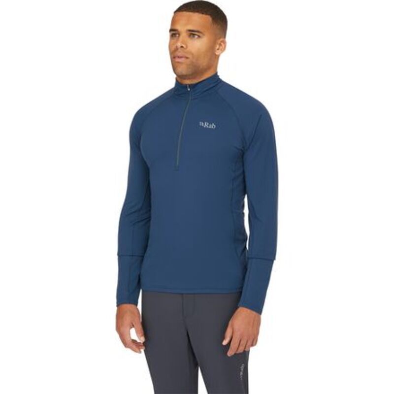 ラブ メンズ トップス シャツ 長袖 Rab Sonic LongSleeve Zip Shirt Mens Tempest Blue ブルー