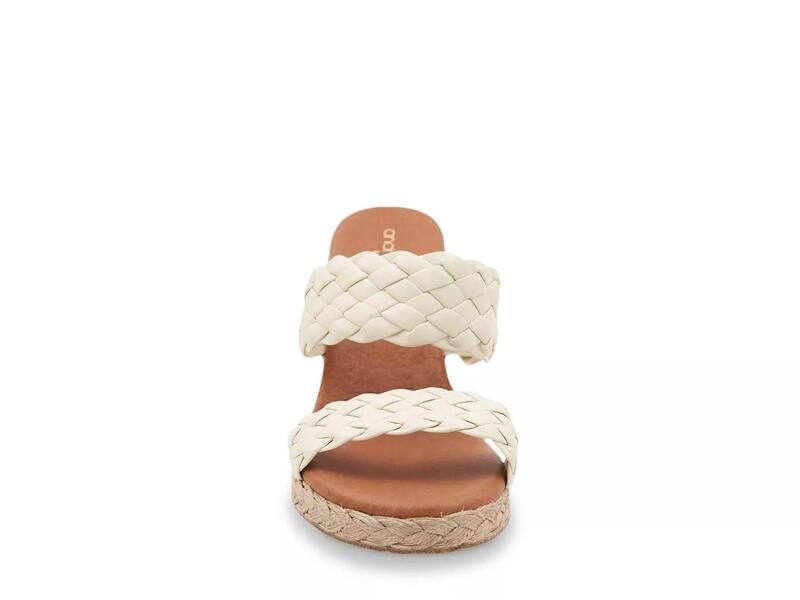 アンドレアース レディース シューズ サンダル Andre AssousAria Espadrille Wedge Sandal White Synthetic ホワイト