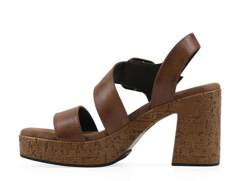 ホワイトマウンテン レディース シューズ サンダル プラットフォーム White MountainBarb Platform Sandal Dark Tan タン