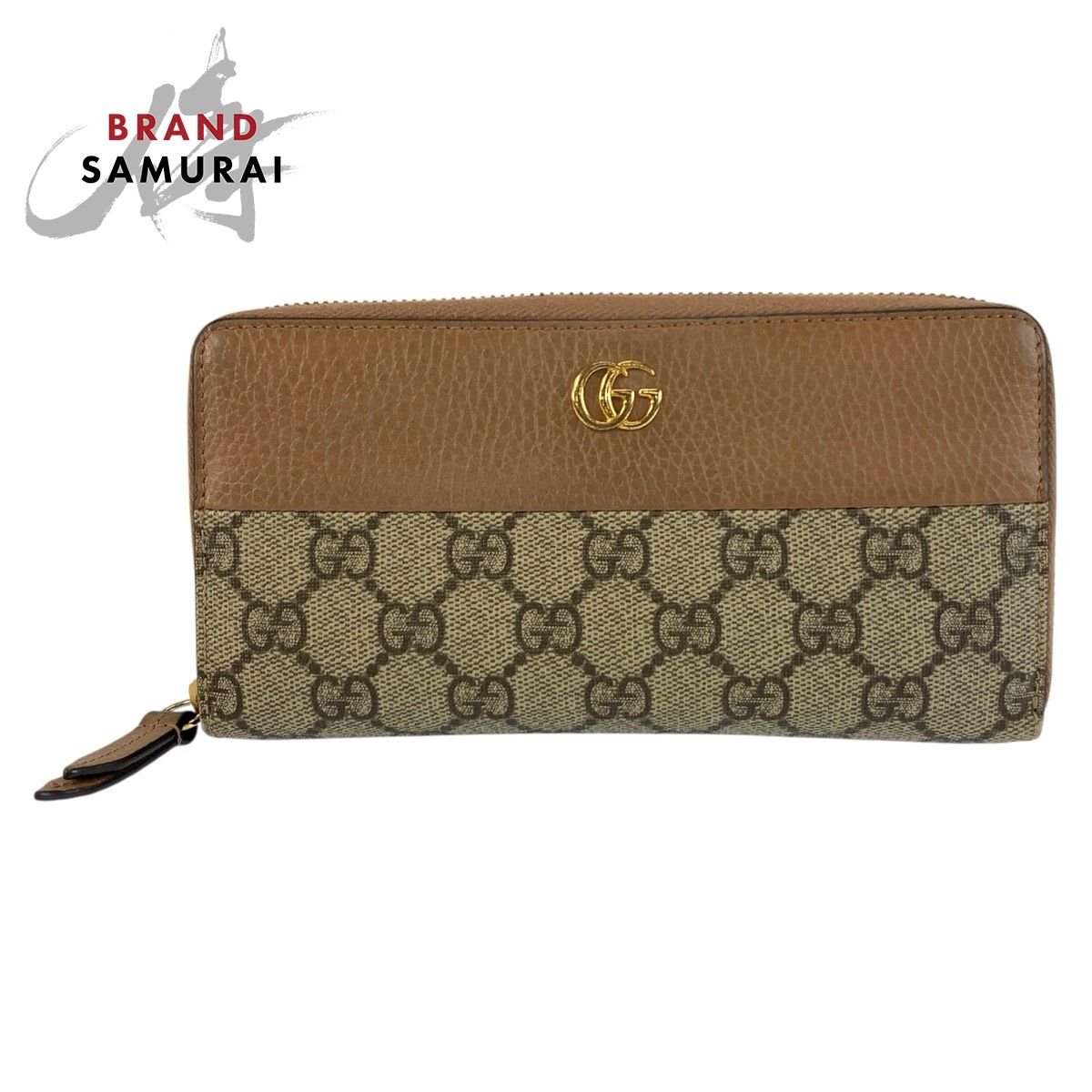 美品 GUCCI グッチ GGマーモント ベージュ ゴールド金具 GGスプリーム 美品 GUCCI グッチ GGマーモント ベージュ ゴールド金具 GGスプリーム