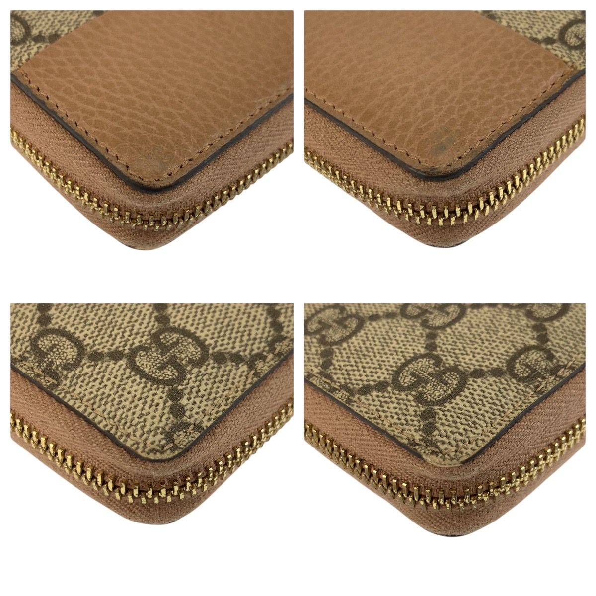 美品 GUCCI グッチ GGマーモント ベージュ ゴールド金具 GGスプリーム